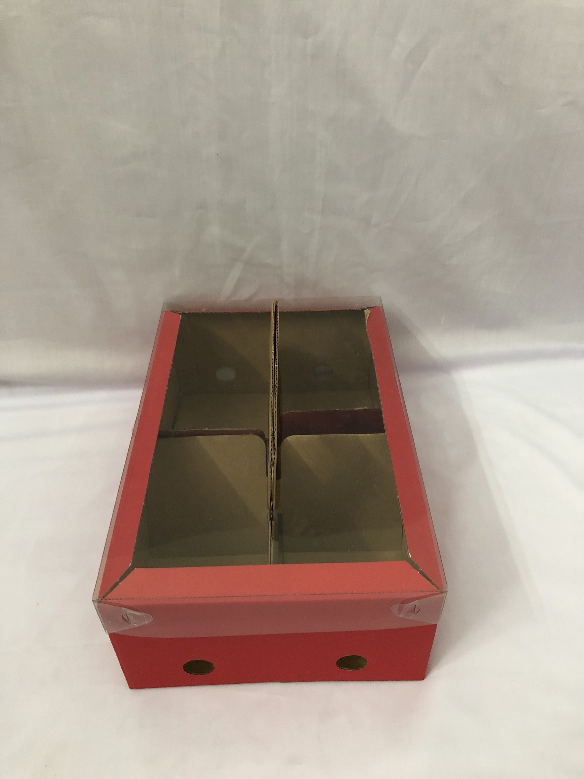 Hộp giấy để trái cây màu đỏ kích thước 30 x 20 x 10 cm/hộp