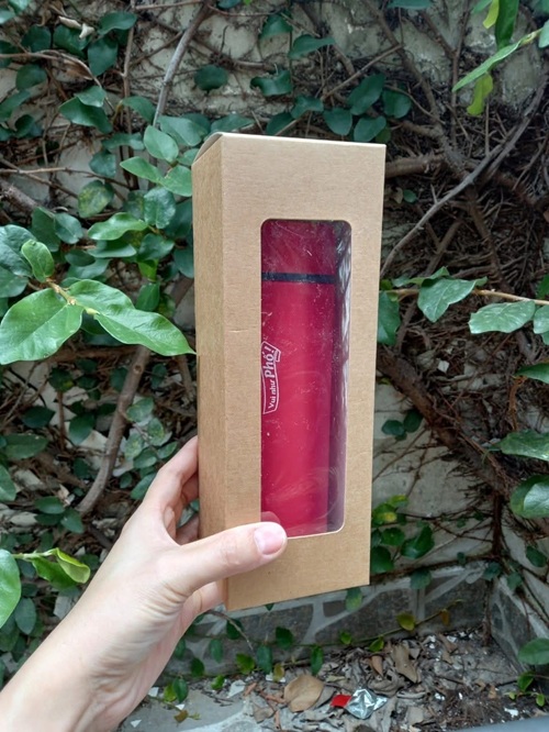 Hộp giấy kraft dạng đứng mặt kiếng/nắp mica/hộp