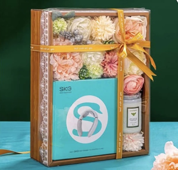 Khay giấy giả gỗ viền ren để quà tặng/trái cây/quà tết  kích thước 35x25x8,5 cm/khay