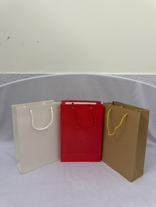 Túi giấy màu trơn đủ màu kích thước 33 x 22 x9 cm/túi