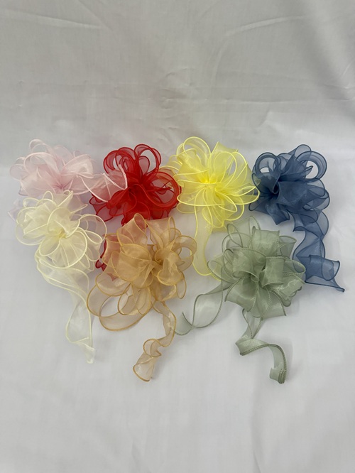 Nơ tú cầu voan đủ màu kt 24x24cm/cái