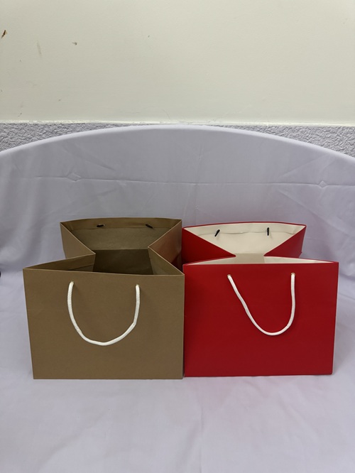 Túi giấy vuông đáy to để trái cây/quà tặng kt 25x32x32 cm/ túi