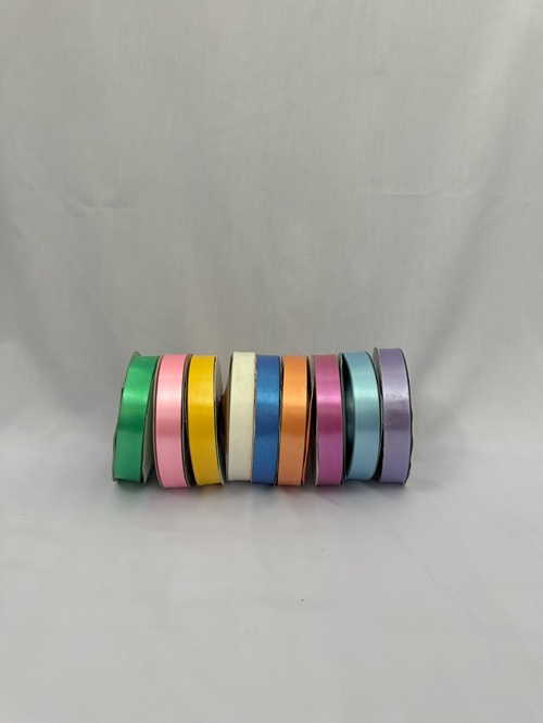 Ruy băng nhựa đủ màu bản 1,8 cm dài 50m/cuộn