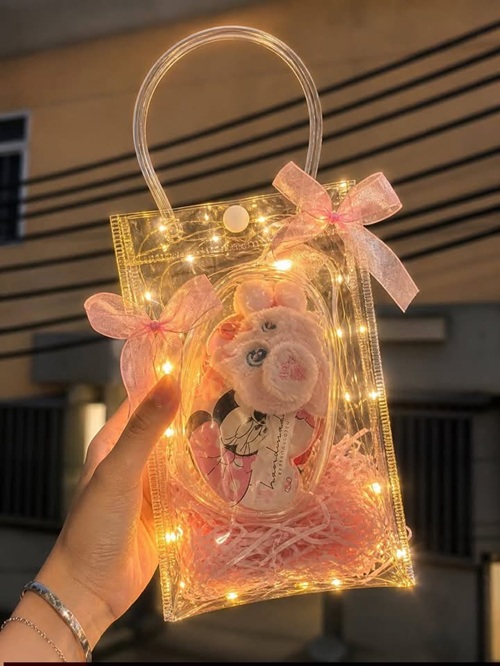 Túi mica trong suốt chữ nhật để sản phẩm/quà tặng kt 25x10x10 cm/cái